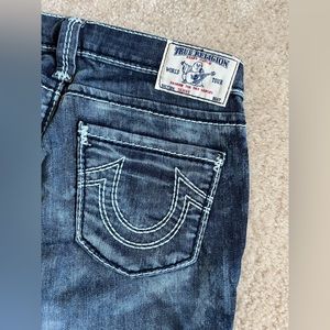 True Religion Light Acid Washed Jeans